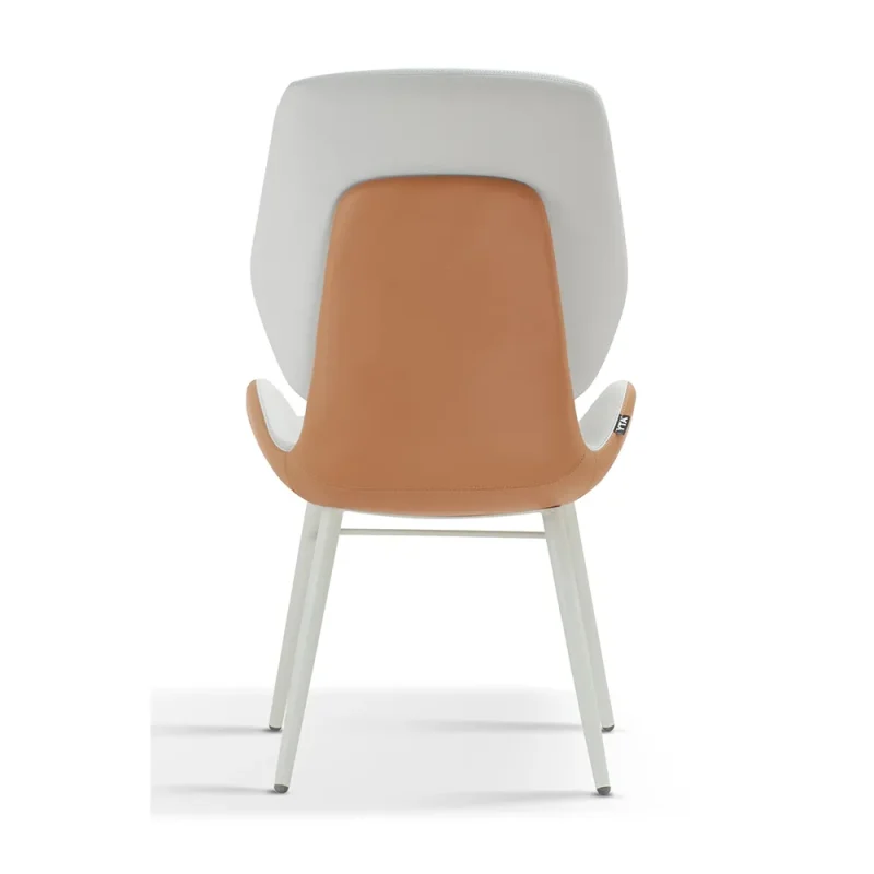Senlan Office Chair YTA-006E Hot Selling White Fabric Dining Chair Foshan Furniture Supplier Dinning Chairs Luxury Upholstery Silla