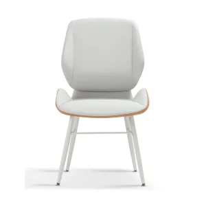 Senlan Office Chair YTA-006E Hot Selling White Fabric Dining Chair Foshan Furniture Supplier Dinning Chairs Luxury Upholstery Silla