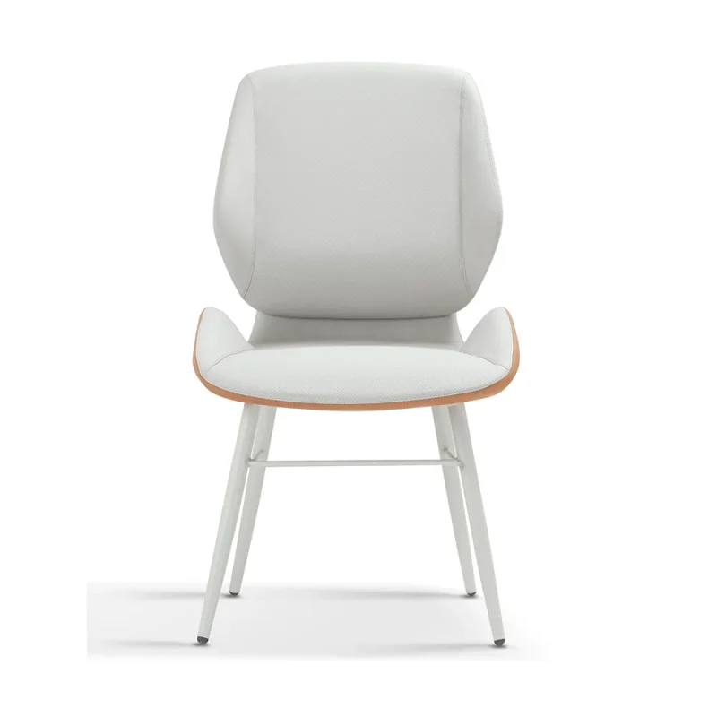 Senlan Office Chair YTA-006E Hot Selling White Fabric Dining Chair Foshan Furniture Supplier Dinning Chairs Luxury Upholstery Silla