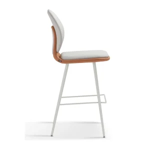 Senlan Office Chair YTA-004D Kitchen Restaurant Modern Metal Leg High Stools Fabric bar Chairs with Footrest
