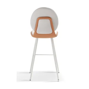Senlan Office Chair YTA-004D Kitchen Restaurant Modern Metal Leg High Stools Fabric bar Chairs with Footrest