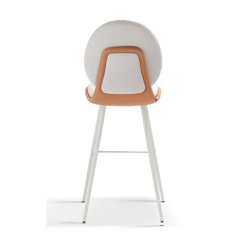 Senlan Office Chair YTA-004D Kitchen Restaurant Modern Metal Leg High Stools Fabric bar Chairs with Footrest