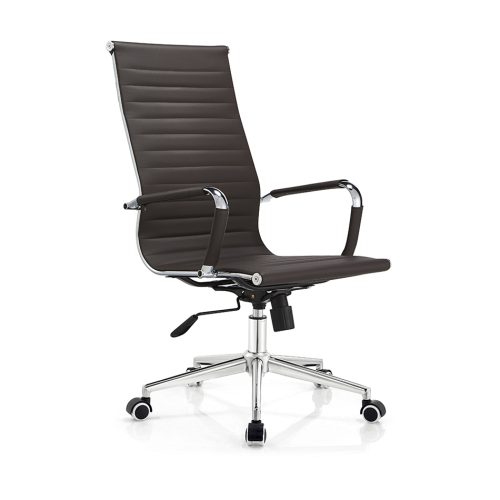 Senlan Office Chair D821 High Quality Black Executive Faux Leather Office Swivel Chair Modern for Conference Meeting Room Commercial Furniture