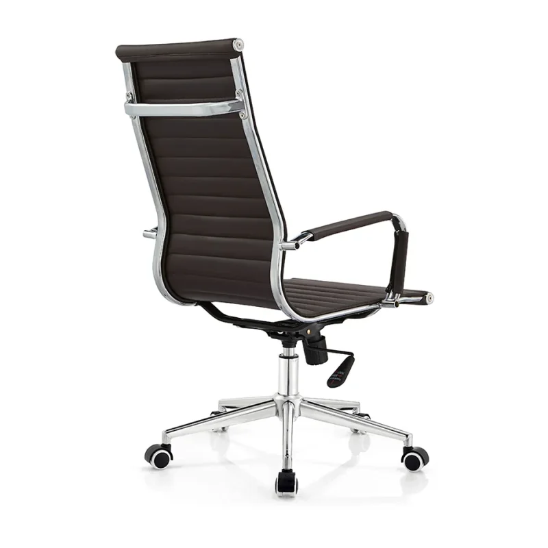 Senlan Office Chair D821 High Quality Black Executive Faux Leather Office Swivel Chair Modern for Conference Meeting Room Commercial Furniture