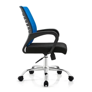 Senlan Office Chair SL504 Reception Red and White Training PP Armrest Fabric Office Executive Chairs