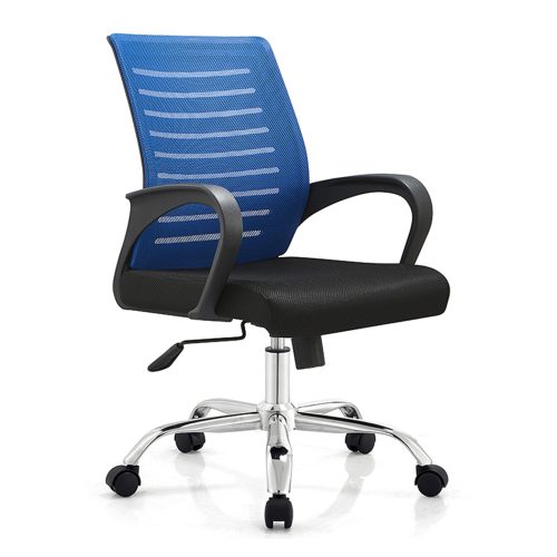 Senlan Office Chair SL504 Reception Red and White Training PP Armrest Fabric Office Executive Chairs