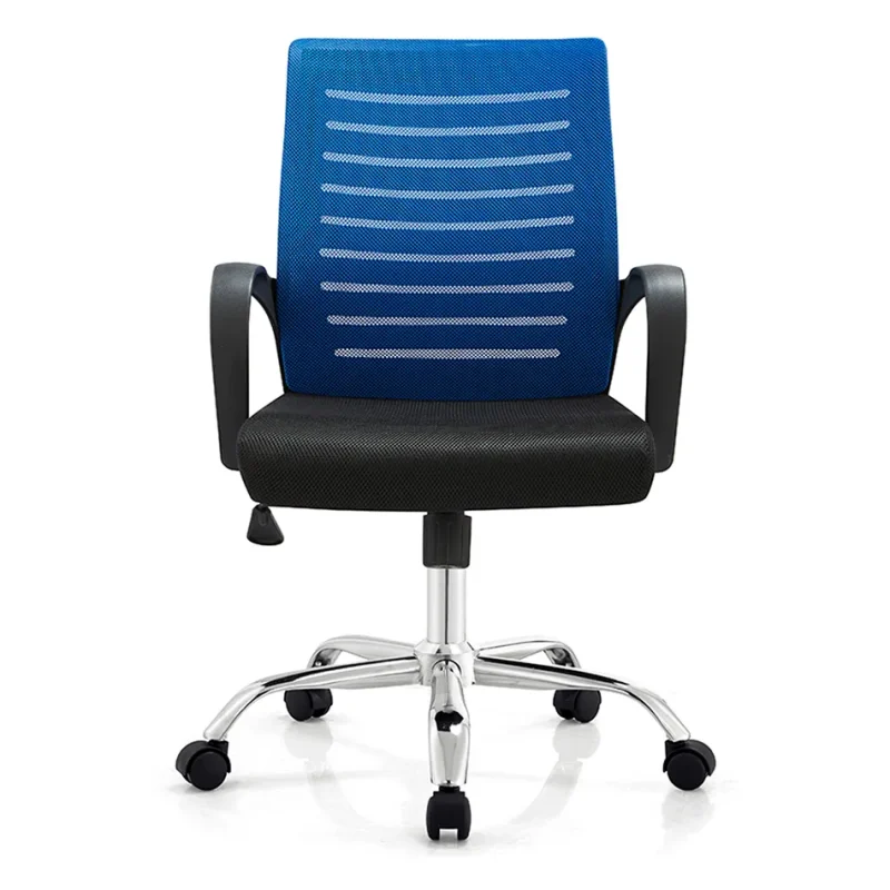 Senlan Office Chair SL504 Reception Red and White Training PP Armrest Fabric Office Executive Chairs
