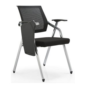 Senlan Office Chair X3202 Furniture Black Meeting Room Comfortable Office Reception Modern Visitor Chairs With Writing Pad