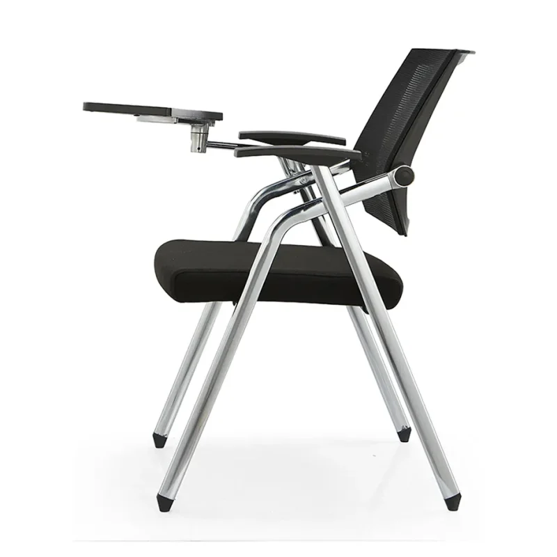 Senlan Office Chair X3202 Furniture Black Meeting Room Comfortable Office Reception Modern Visitor Chairs With Writing Pad