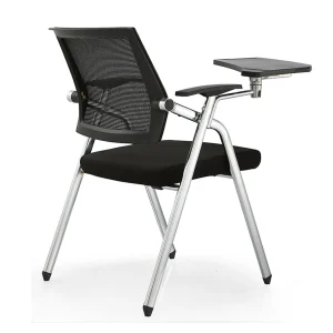 Senlan Office Chair X3202 Furniture Black Meeting Room Comfortable Office Reception Modern Visitor Chairs With Writing Pad