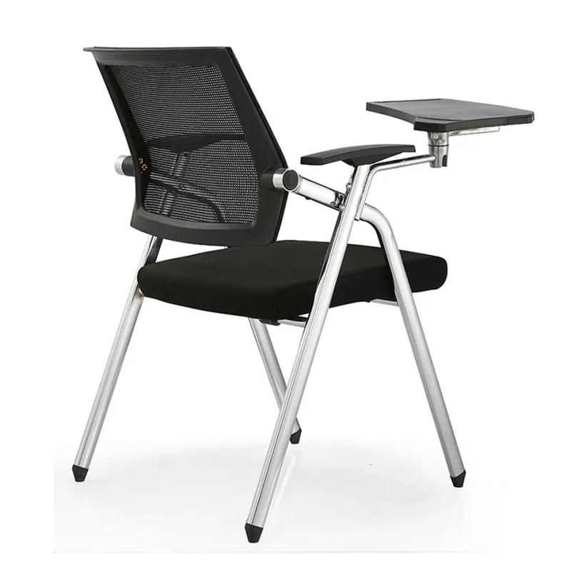 Senlan Office Chair X3202 Furniture Black Meeting Room Comfortable Office Reception Modern Visitor Chairs With Writing Pad