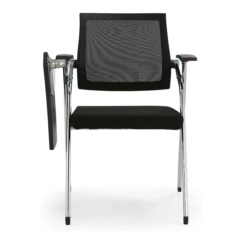 Senlan Office Chair X3202 Furniture Black Meeting Room Comfortable Office Reception Modern Visitor Chairs With Writing Pad