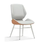 Senlan Office Chair YTA-006E Hot Selling White Fabric Dining Chair Foshan Furniture Supplier Dinning Chairs Luxury Upholstery Silla