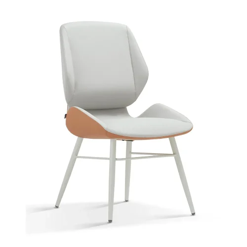 Senlan Office Chair YTA-006E Hot Selling White Fabric Dining Chair Foshan Furniture Supplier Dinning Chairs Luxury Upholstery Silla