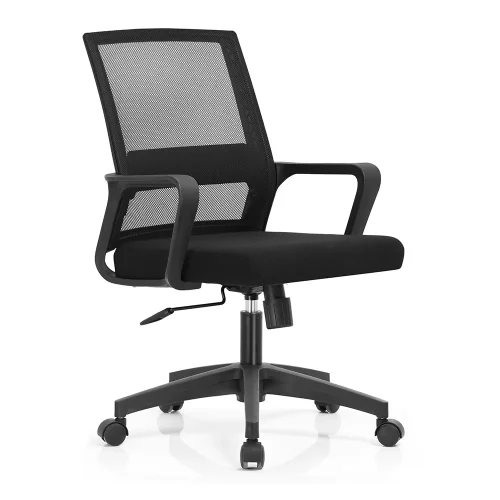 Senlan Office Chair PW-502 Luxury Computer Black Swivel Executive Boss Ergonomic Mesh Office Chair