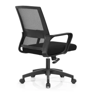 Senlan Office Chair PW-502 Luxury Computer Black Swivel Executive Boss Ergonomic Mesh Office Chair