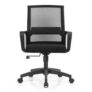 Senlan Office Chair PW-502 Luxury Computer Black Swivel Executive Boss Ergonomic Mesh Office Chair