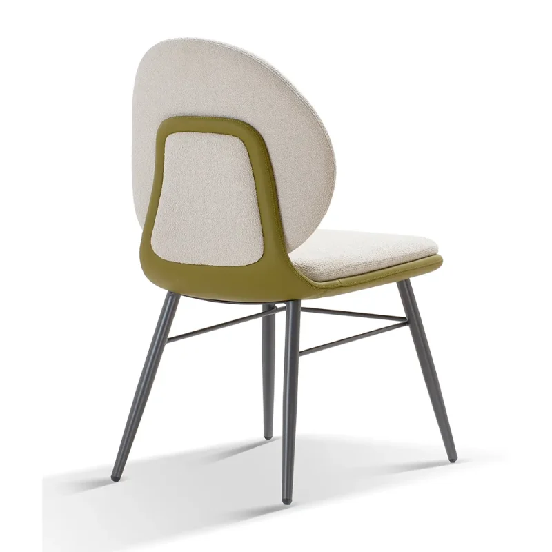 Senlan Office Chair YTA-004E Dining Room Furniture Garden Style Fabric  Round Chair Dining with Round Back for Restaurant