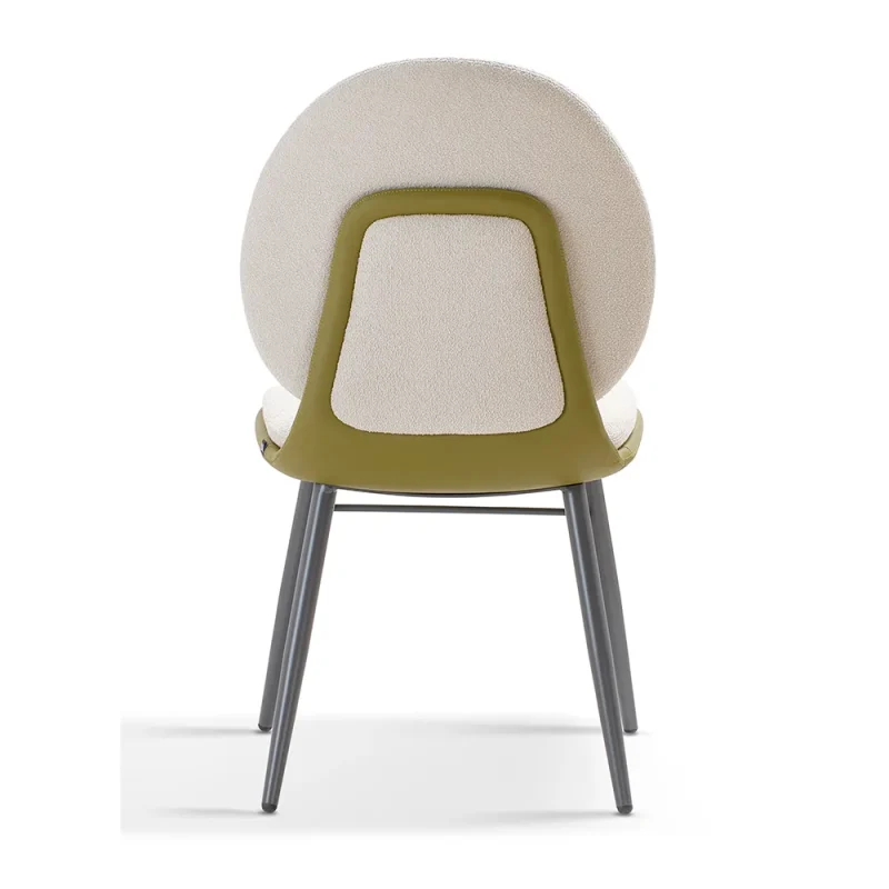 Senlan Office Chair YTA-004E Dining Room Furniture Garden Style Fabric  Round Chair Dining with Round Back for Restaurant