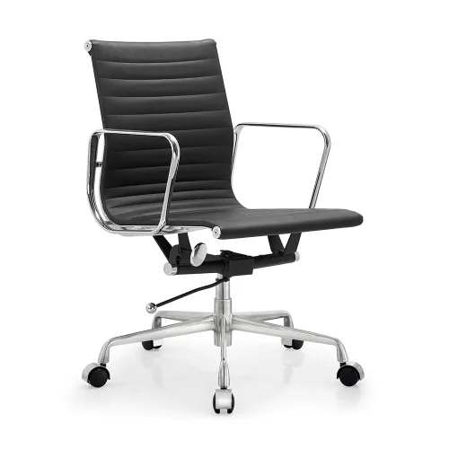 Senlan Office Chair C811 High Quality Black Executive Faux Leather Office Swivel Chair Modern for Conference Meeting Room Commercial Furniture