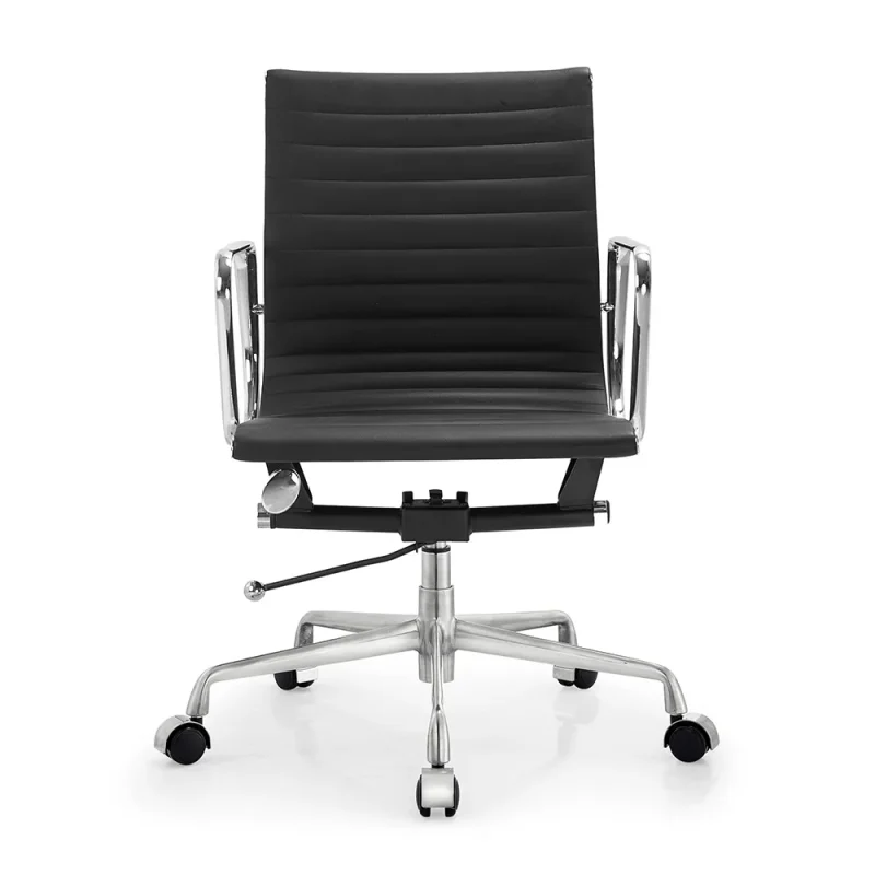Senlan Office Chair C811 High Quality Black Executive Faux Leather Office Swivel Chair Modern for Conference Meeting Room Commercial Furniture