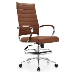 Senlan Office Chair A801Q Wholesale Customizable Modern Style Brown Leather Executive Office Chairs Swivel Mesh and Lift Chair Features