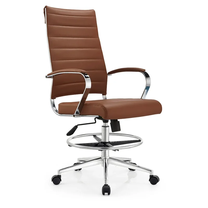 Senlan Office Chair A801Q Wholesale Customizable Modern Style Brown Leather Executive Office Chairs Swivel Mesh and Lift Chair Features