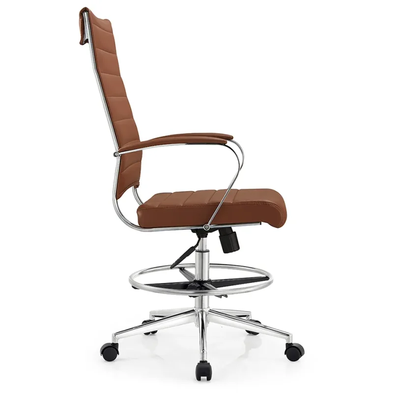 Senlan Office Chair A801Q Wholesale Customizable Modern Style Brown Leather Executive Office Chairs Swivel Mesh and Lift Chair Features