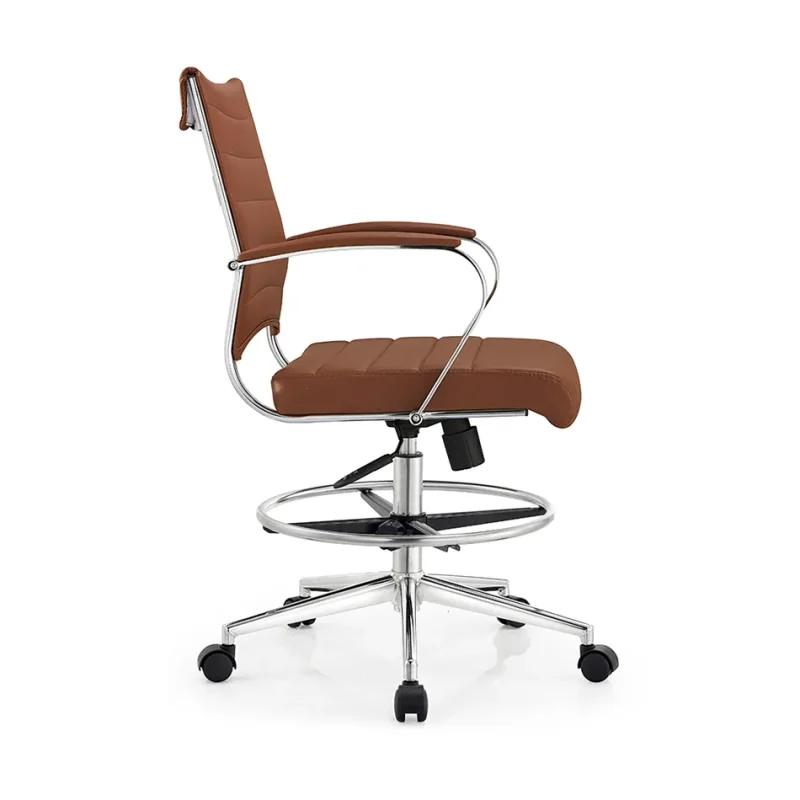 Senlan Office Chair A802Q Office Chair Manager Brown Leather Conference Popular Leather Ergonomic Pu Leather Executive Office Chair
