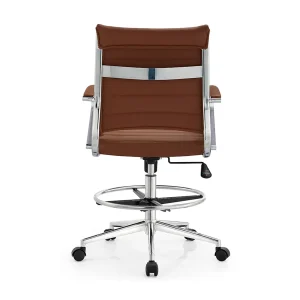 Senlan Office Chair A802Q Office Chair Manager Brown Leather Conference Popular Leather Ergonomic Pu Leather Executive Office Chair