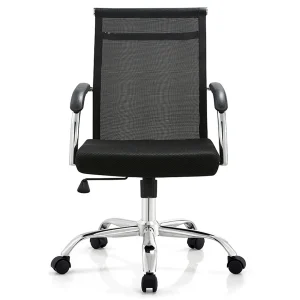 Senlan Office Chair W641-2A Fancy Design Black Cheap Boss Executive Computer Swivel Fabric Ergonomic Office Chair