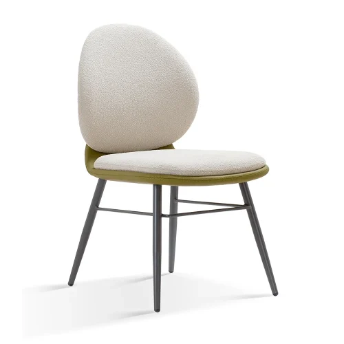 Senlan Office Chair YTA-004E Dining Room Furniture Garden Style Fabric  Round Chair Dining with Round Back for Restaurant